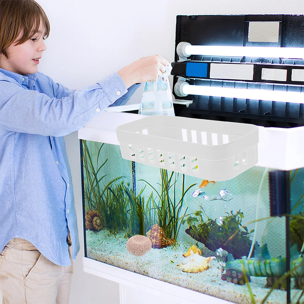 

2 pcs Water Plant Rack With Perforated Pots For Aquarium Plant Holder Fish Tank Hanging Decor Hydroponic Cultivation Accessory