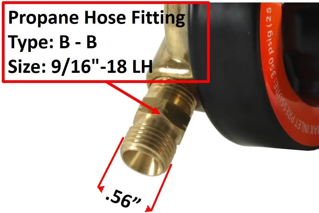 Combinação de reguladores de oxigênio e propano para soldagem e corte de combustível oxi - Série V350