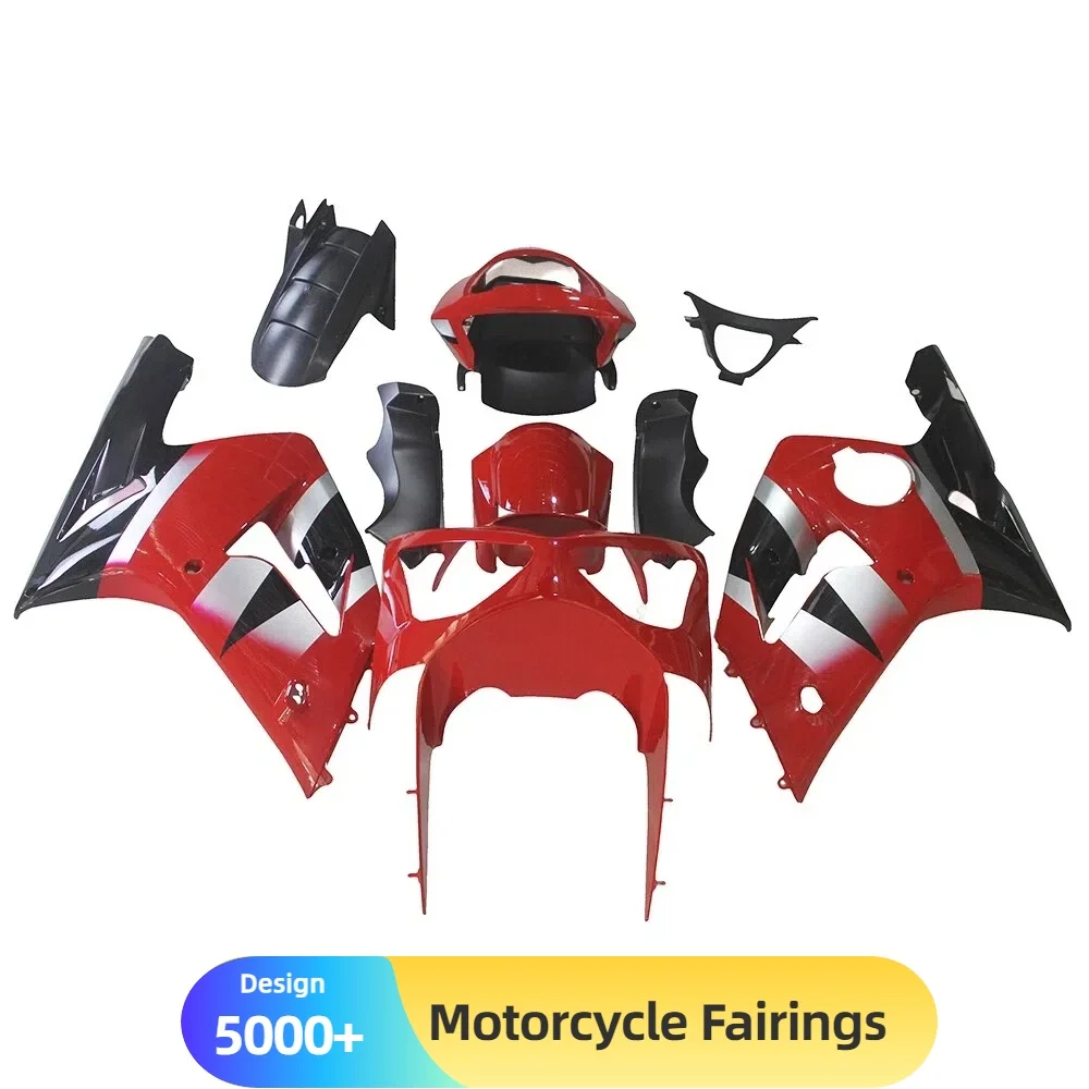 Paint Ready Motorcycle Fairing Kit for KAWASAKI 2003-2004 ZX6R - Prepped ABS Panels Smooth Surface Finish