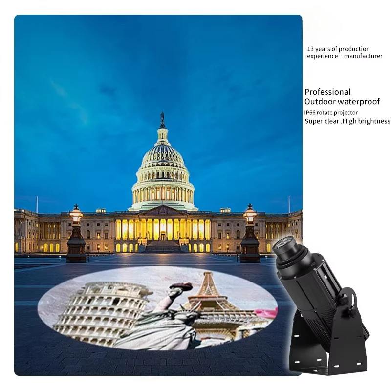 

TNT 200W IP65 Waterproof Outdoor LED Advertising Projection Light Custom Logo Floor Lamp CE Certified