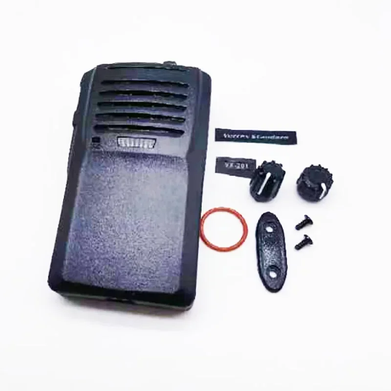 Set Front Cover Case Housing Shell with Volume Channel Knobs for Yaesu Walkie Talkie Vertex VX261 VX-261 Two Way Radio