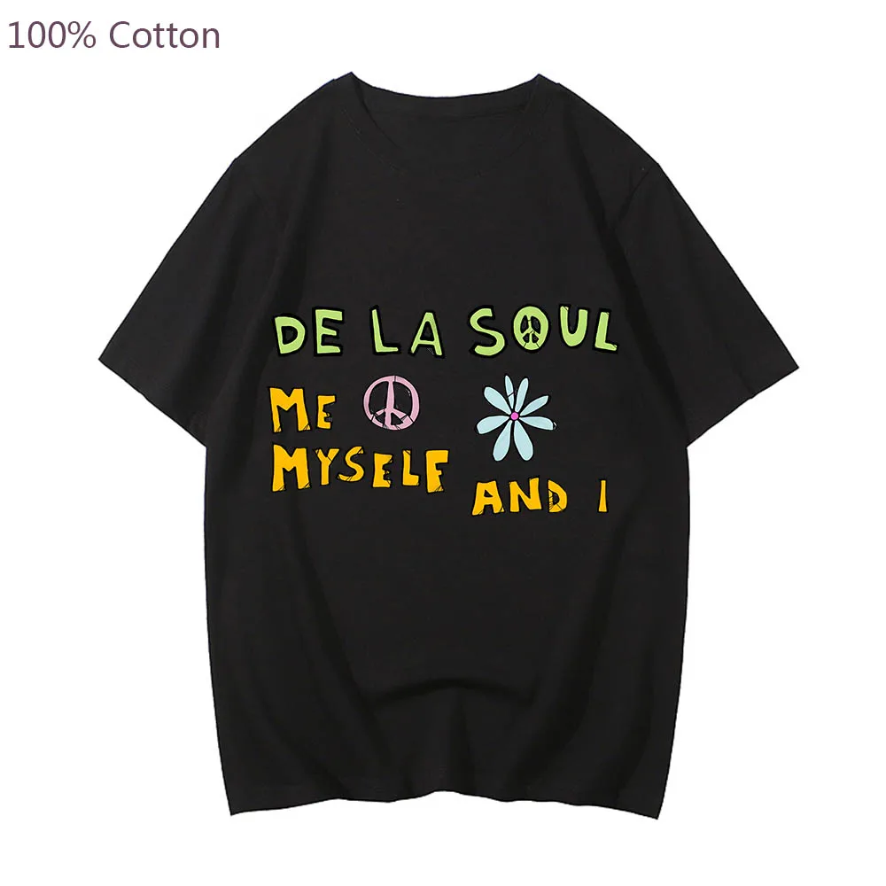 De La Soul High Street Anime T-shirts Cute Graphic Manga Tshirt Funko Pop 100% Cotton Men/women Tee-shirt Short Sleeve T-shirt