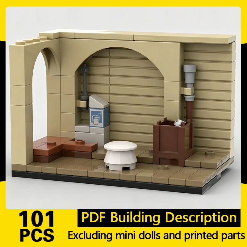 

Star Movies Model MOC Building Bricks Space Small House Diorama Modular Technology Gifts Holiday Assemble Children Toys Suit