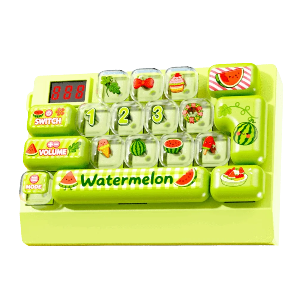 18-Key Quick Push Keyboard Game Machine Electronic Game Handheld Handheld Electronic Challenge Game Focus Training Quick Push
