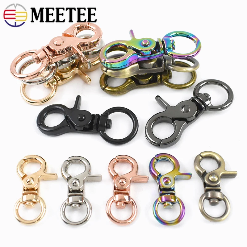 

10/20Pcs 8/10/13mm Metal Buckles Dog Collar Swivel Lobster Buckle Bag Strap Trigger Carabiner Clip Snap Hook Hardware Accessory