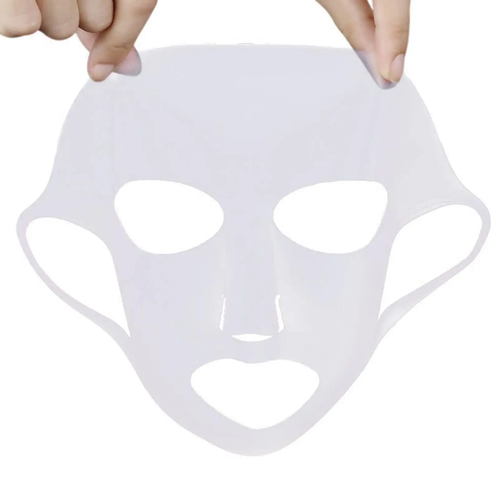 Silicone Face Mask Reusable Moisturizing Lifting Firming Anti Wrinkle V Shape Face Firming Gel Sheet Mask Ear Fixed Skin Care