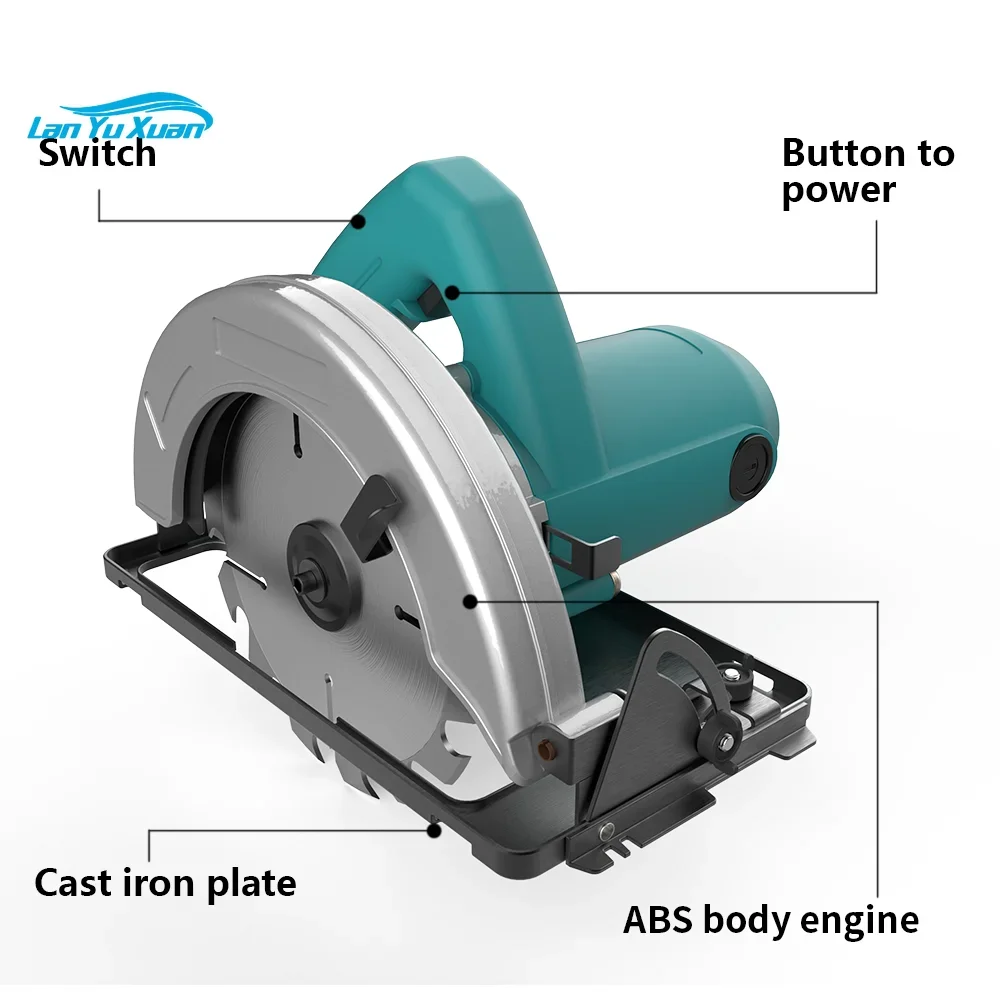 1800W 180MM Circular Saw Professional Electric Hand Held Corded Wood Cutting Machine Household Power Saws