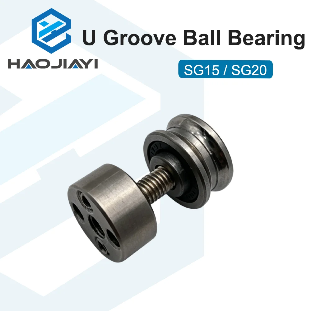 Eccentric U Groove Ball Bearing SG15 SG20 with Fixing Screws for CNC Transmission Guide Wheel