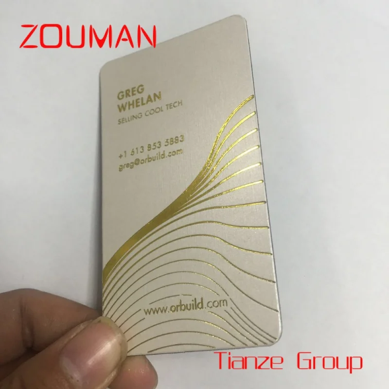 Custom , Hot gold foil stamping embossed fancy paper business cards with custom company logo printed