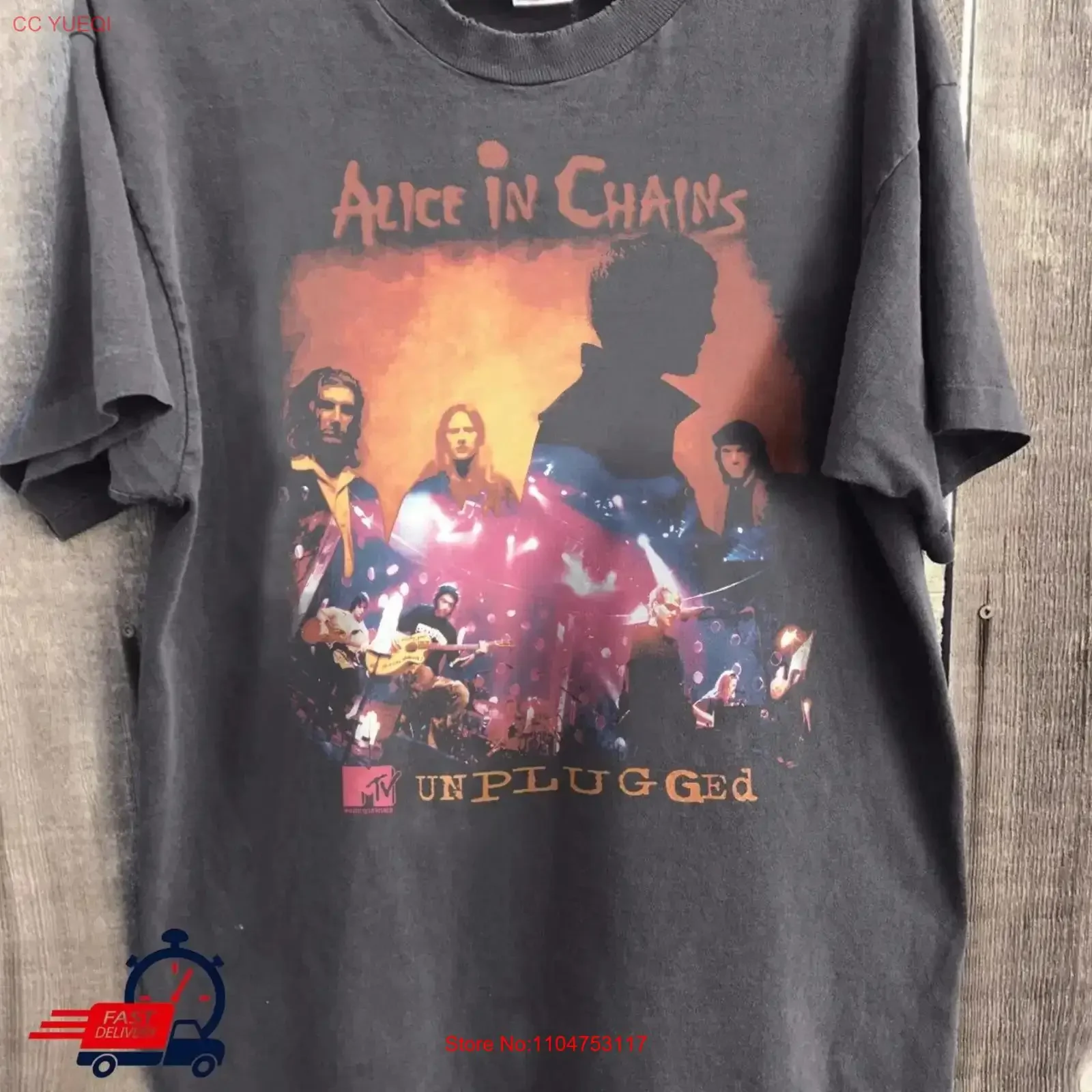 Hot Alice In Chains MTV Unplugged 1996 Black Cotton T shirt Size S 5XL vintage Washed Comfortable Stylish Top For Everyday Wear
