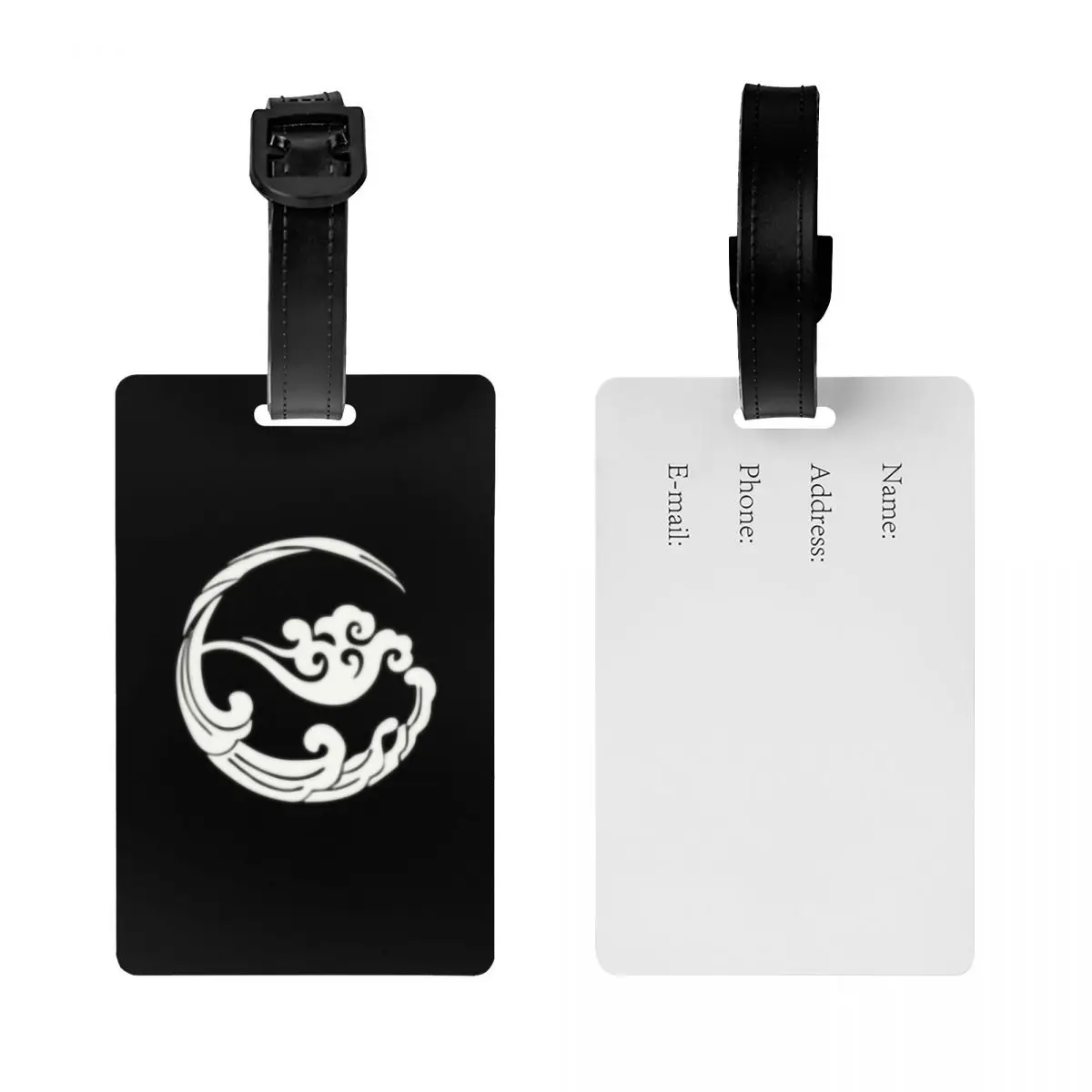 Custom Gusu Lan Sect Logo Luggage Tags for Travel Suitcase The Untamed Wei Wuxian Privacy Cover ID Label