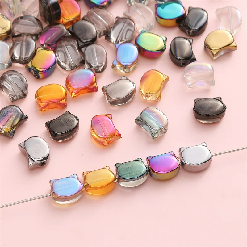 Geometry irregularity shape perforate glass beads 100pcs/lot huandmade earring/bracelet/bag charms diy jewelry accessory