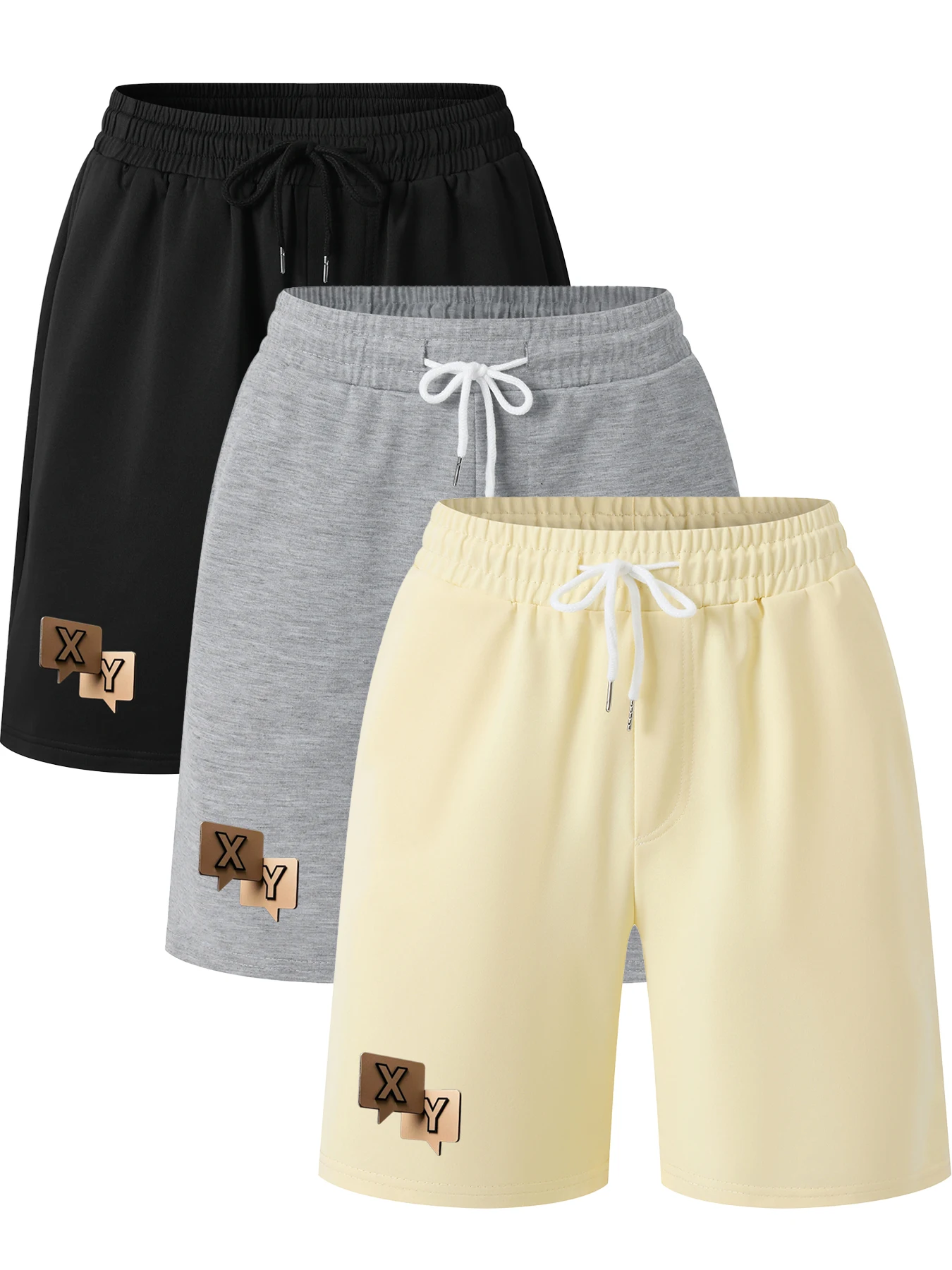 TOQUCL Men's Gym Shorts - Quick Dry Breathable Fitness Running Training Drawstring Waist Short with Pockets for Active Wear