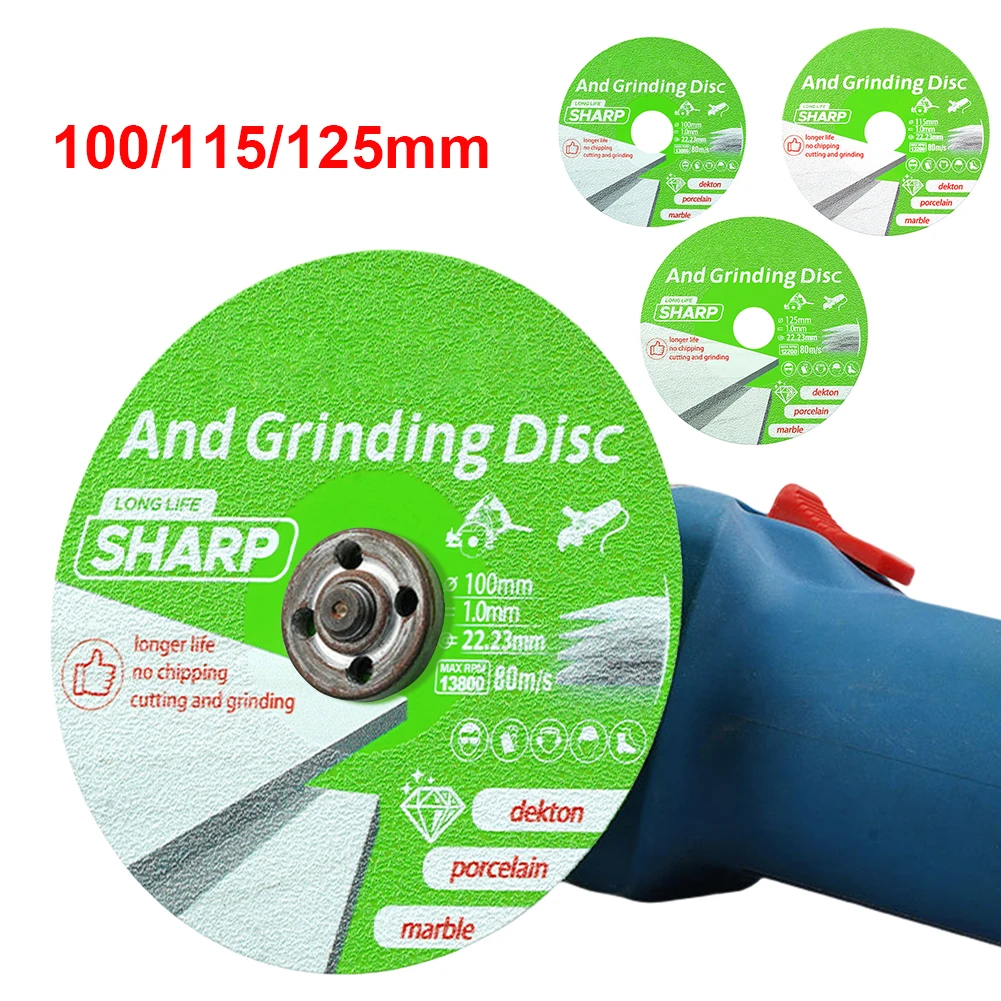 

Glass Cutting Disc Multi-Function Rock Slab Grinding Disc Portable Diamond Grinding Disc for Marble Quartz Ceramic Glass