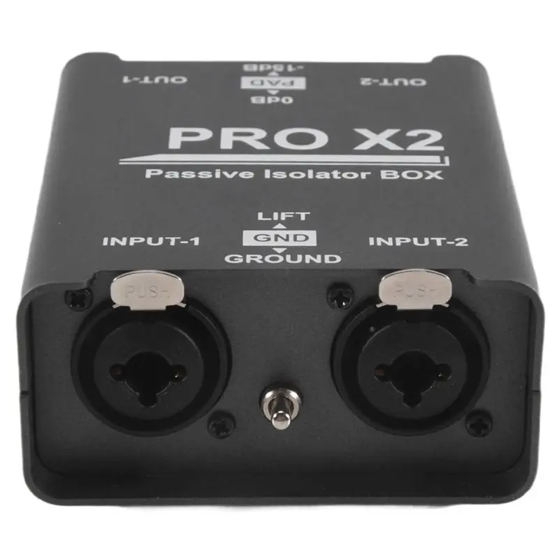 AU16-New 2-Way Audio Isolator, Audio Current Eliminator, XLR 6.5, Permalloy Isolator, Mixer Live Broadcast