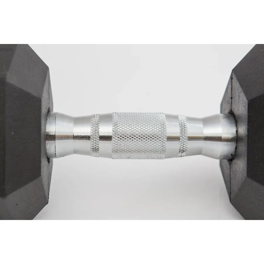 Hex Dumbbell Set 7.5LB Rubber Coated Fixed Weight Dumbbells with Chrome Ergonomic Handle Odorless Durable for Home Gym Womens S