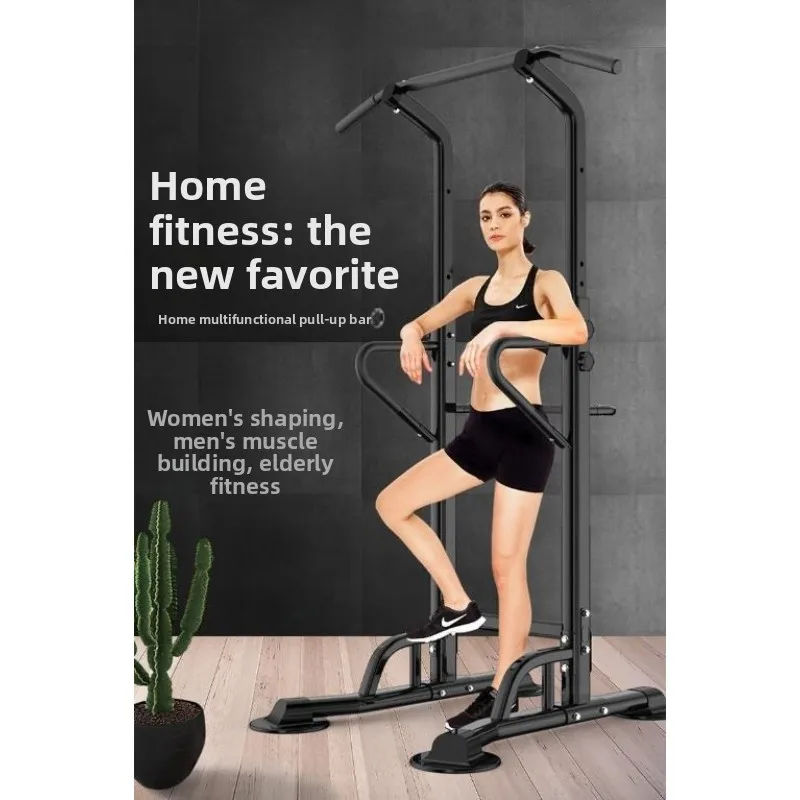 Home Floor-Standing Pull-Up Horizontal Bar, Single Parallel Bar Fitness Gear for Adults, Indoor Body Workout Training Equipment