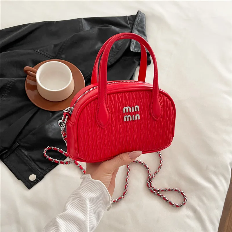 2025 Mini borsa quadrata di lusso da donna, borsa a mano e tracolla in pelle PU, borse a mano versatili per pendolari e viaggi da donna