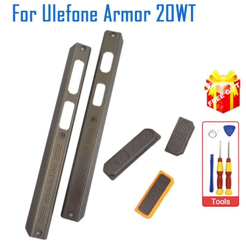 Ulefone Armor 20WT Housing Shell Middle Side Metal Frame Cases Middle Case Power Volume PTT Button For Ulefone Armor 20WT Phone