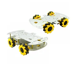 McNamum wheel aluminum car chassis DIY ultrasonic intelligent obstacle avoidance car 4WD four-wheel drive chassis