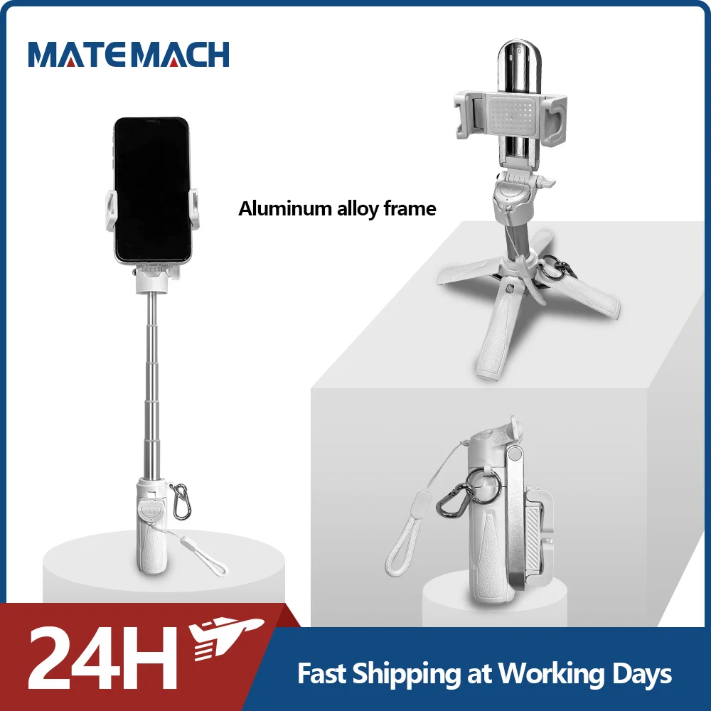 

MATEMACH Trave P15Mini selfie stick Wireless Bluetooth Remote For iPhone 16 15 Android Suitable For Family Outdoor Travel