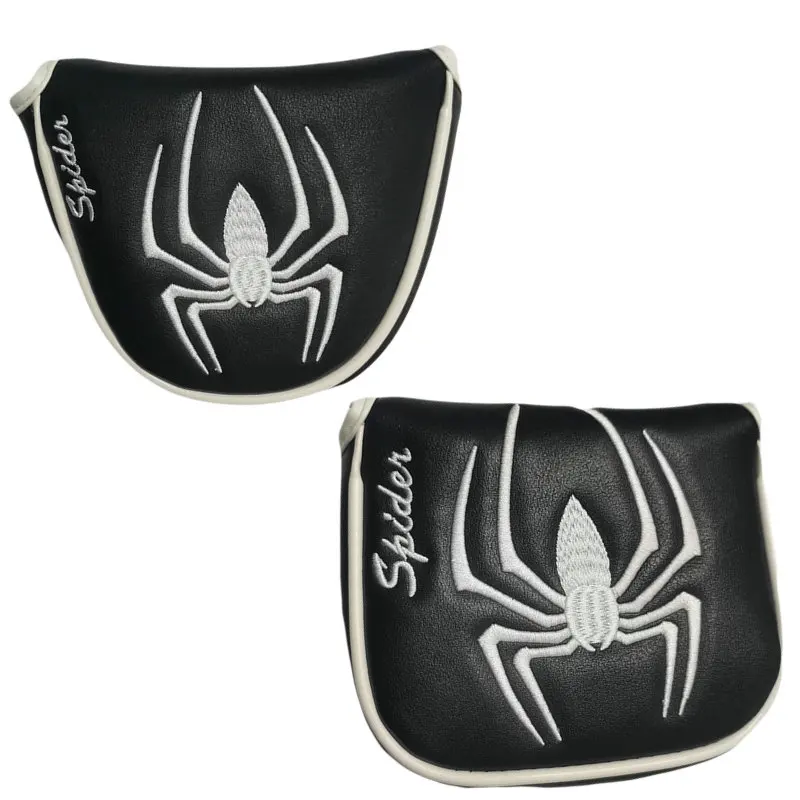 

Полукруглый защитный чехол для клюшки для гольфа, универсальный чехол для клюшки для гольфа, высококачественный полиуретановый материал, черный паук