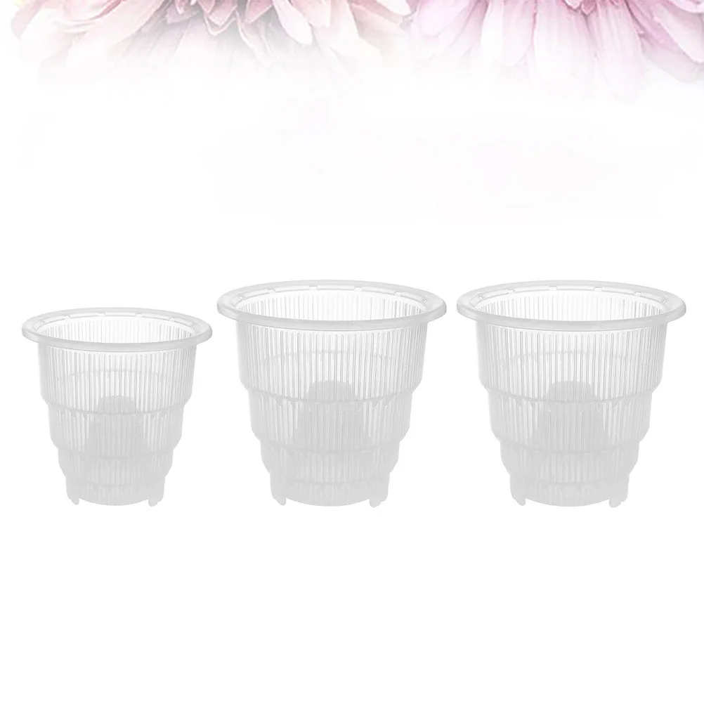 

3Pcs Root Breathable Succulent Plant Pots Resin Flowerpot Perfect for Home Office Garden Decor Succulent Flower Pots for Home