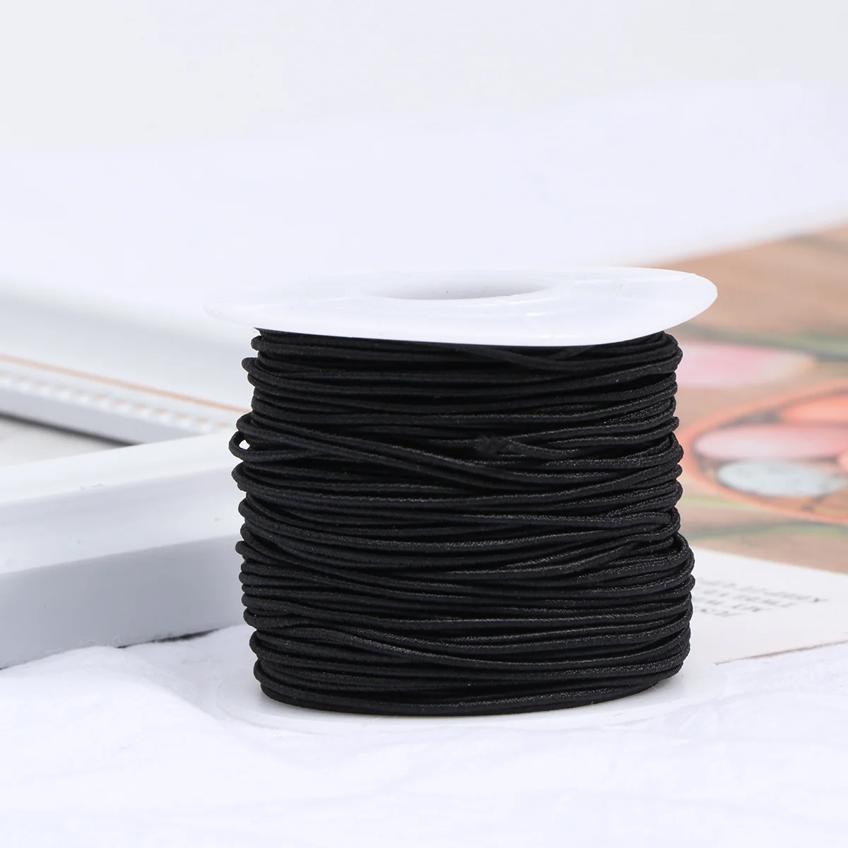 

1 Roll DIY Elastic Cord 1.2mm 50m Durable Flexible String for Bracelets Necklaces Beads Jewelry Elastic String