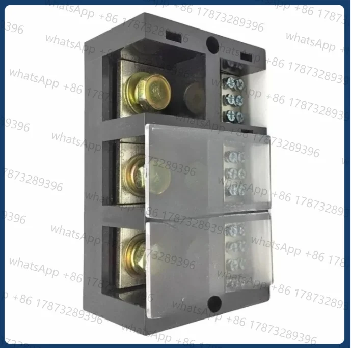 Three-phase Three-wire Power Distribution Block 3 Pole Terminal Wiring Module Splitter 250A Current Copper Junction Box