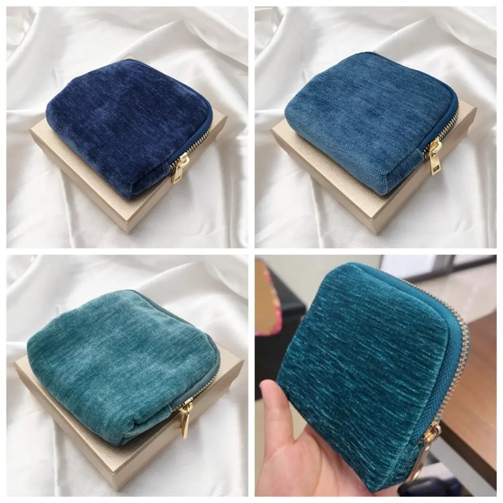 

Многослойная фланелевая сумка на молнии для ювелирных изделий, бархатная сумка для хранения ювелирных изделий с защитой от потери, мягкая однотонная ткань, органайзер для ювелирных изделий, серьги