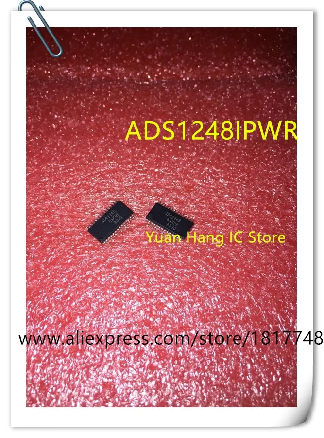 

5PCS/LOT ADS1248IPWR ADS1248IPW ADS1248 TSSOP28 Analog-to-digital converter