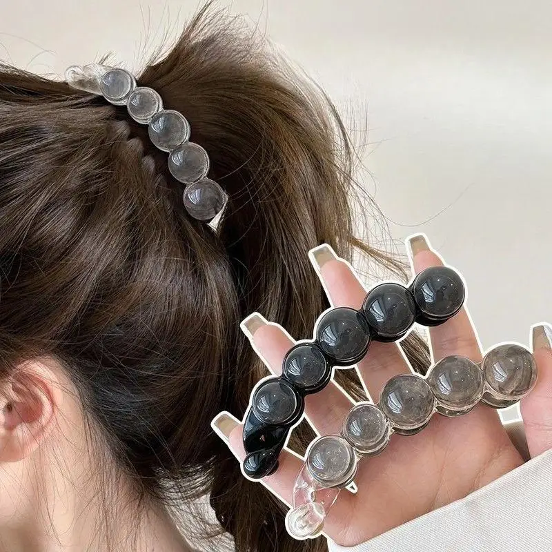 

Новинка 2023 года, круглые заколки для волос для женщин, изысканный хвост, зажим-банан, корейские модные аксессуары для волос, студенческие подарки