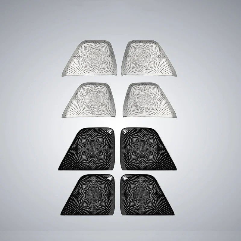 

4PCS For ZEEKR 7X 2025 2026 Car Door Horn Protective Cover Audio Protective Metal Auto Interior Accessory For Zeekr 7X 25 26
