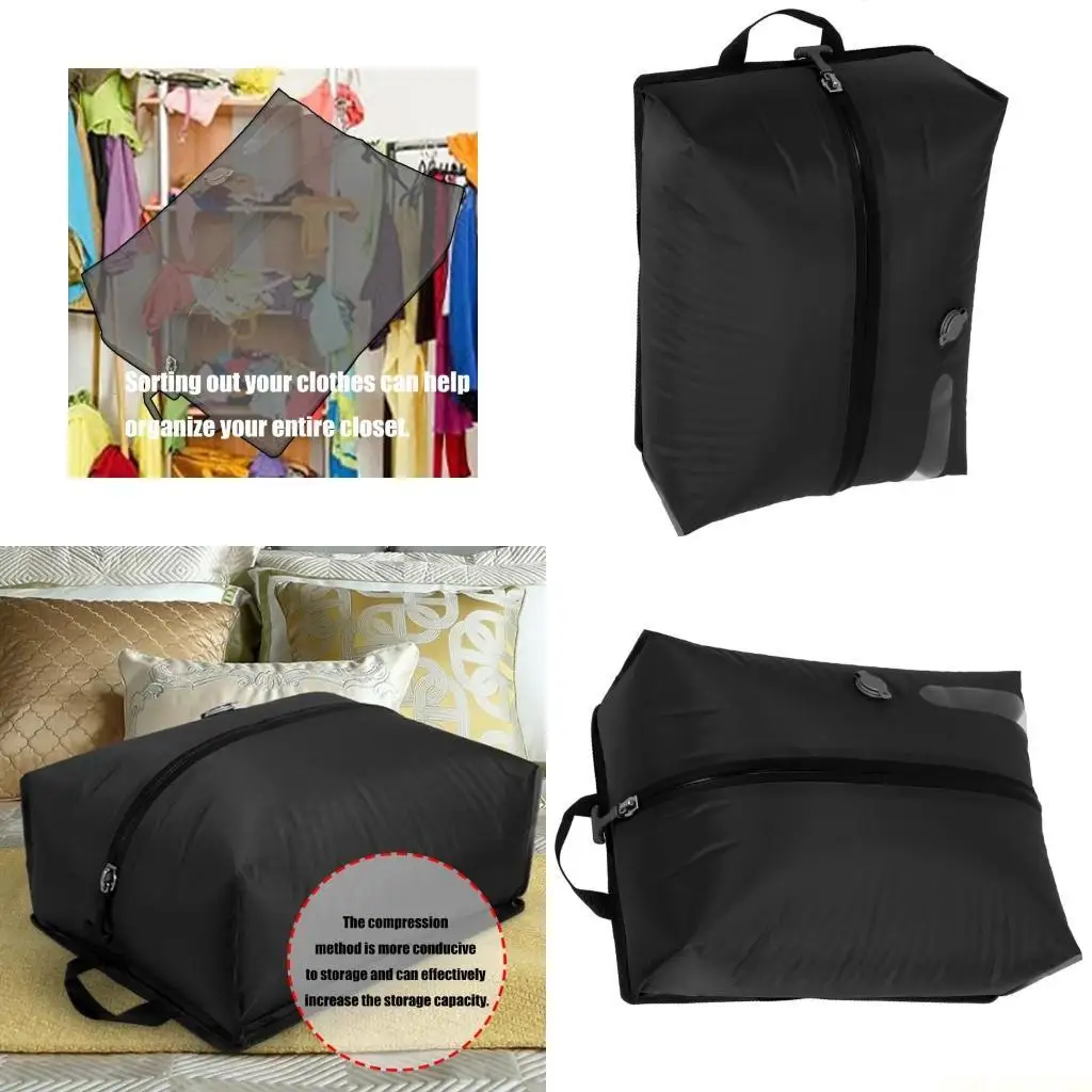 

X90D Черный вакуумный органайзер объемом 16 л с прозрачной панелью и эргономичной ручкой