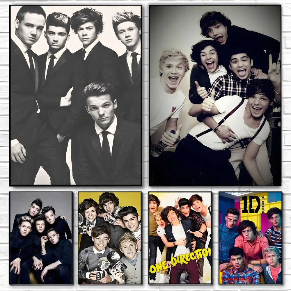 vocalist One Direction Poster  Self-adhesive Art Waterproof Paper Sticker Coffee House Bar Room Wall Decor