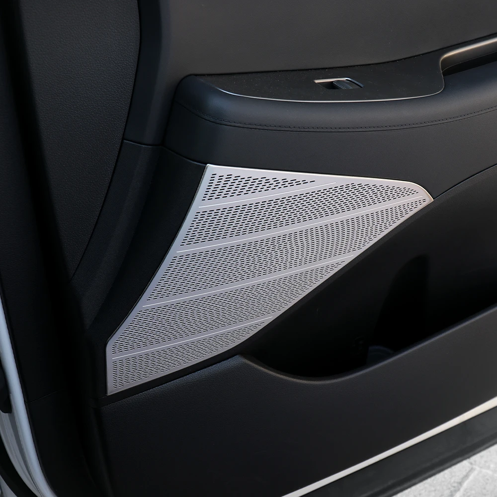 2Pcs For Hyundai Palisade/Palisade PE 2020-2025 LHD/RHD Stainless Steel Car Door Speaker Decoration Cover Trim Accessories