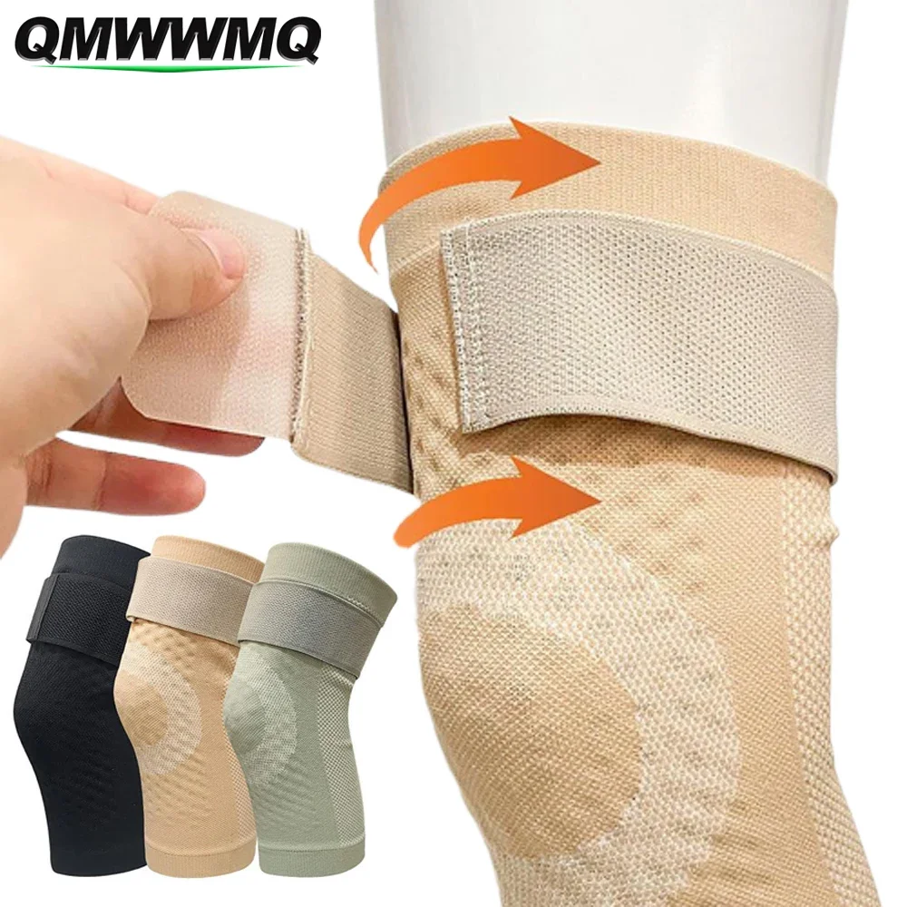 1Pair Knee Sleeve - Elastic Compression Support Brace for Improved Circulation, Recovery, Arthritis Joint Pain - Sports, Running