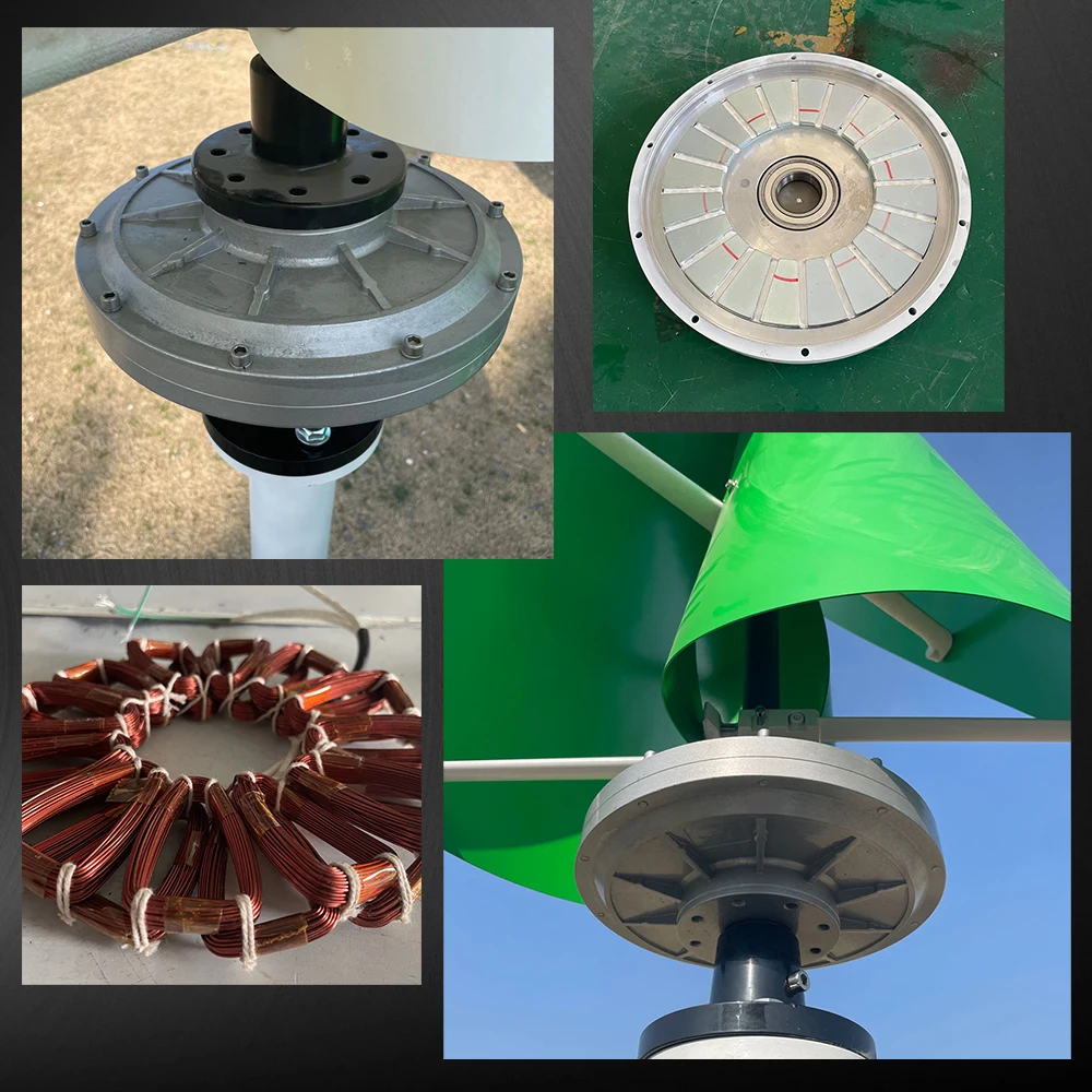 96 فولت 220 فولت 20000 واط مولد تربيني الرياح الكبير مع 3 المرحلة المولد المغناطيس الدائم مولد المغناطيس على شبكة Inveter شبكة الطاقة #3