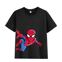 Cute Funny Cartoon Super Hero Spiderman Children T Shirt Kids Cotton T Shirts Boys Girls Baby Harajuku Graphic Short Sleeve Tops