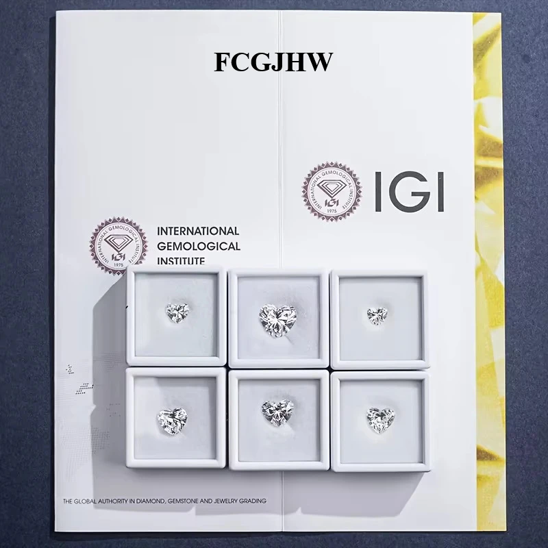 FCGJHW 1CT Heart Shaped Lab Grown Diamond Multiple Styles of Heart Shaped Lab Grown Diamonds IGI Certificate Wholesale 2026