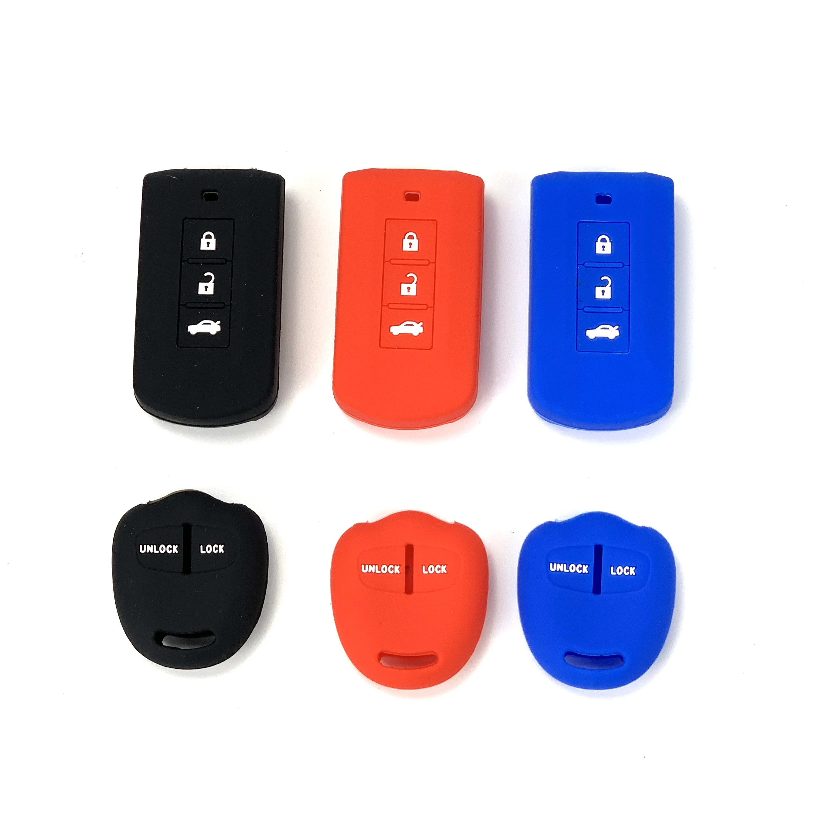 Silicone Car Remote Key Protector Case For Mitsubishi Lancer Outlander Mirage Montero Pajero Shogun L200 Eclipse Cross Challenge