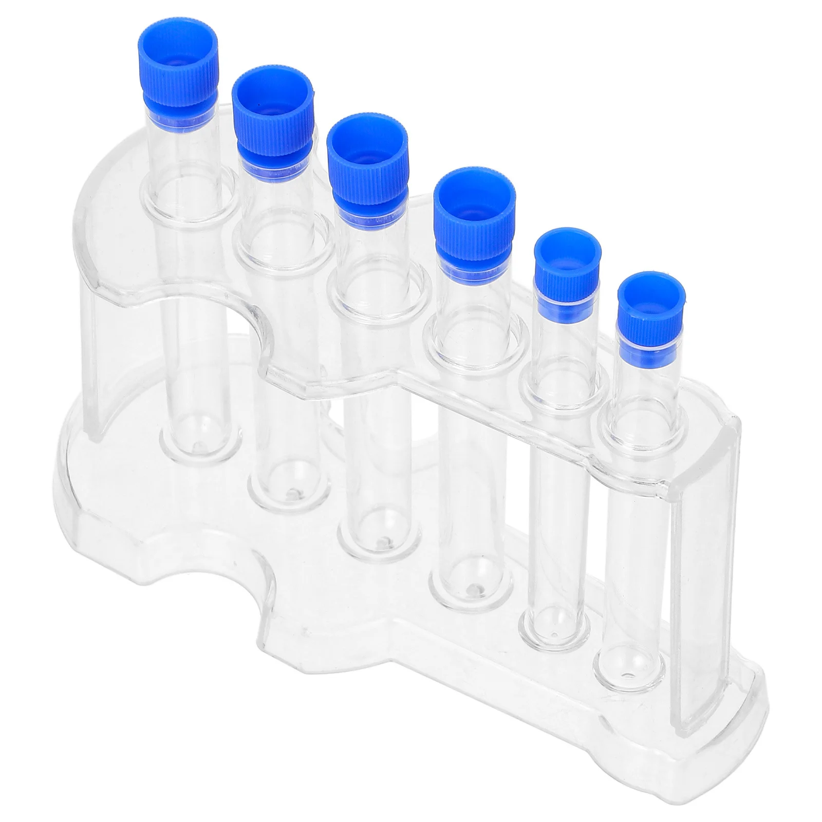 

1Set Test Tube Rack Set 6-Hole Clear Tubes Durable Multifunctional Design Perfect for Various Lab Applications