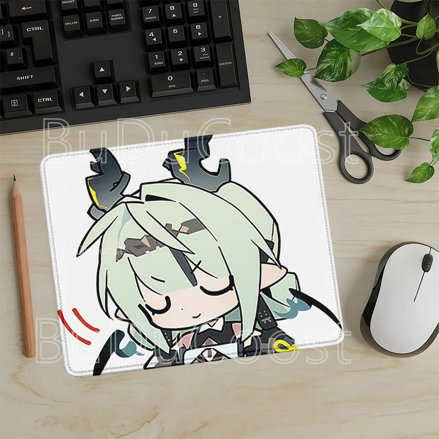 Mouse Pad Small Size Gaming Arknights Endfield Cute Meme Rubber Nonslip Esports Mousepad PC Office HD Printing Overlock Desk Mat