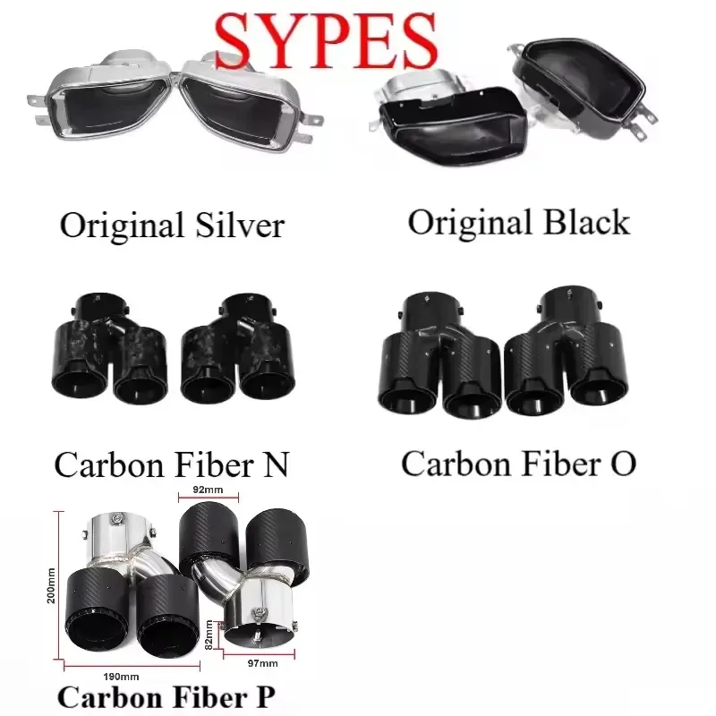 Hot Sale SYPES Car Exhaust Tips for G20 G21 G23 G26 G42 M240i M340i M440i 304 Stainless Steel Carbon Fiber M Performance