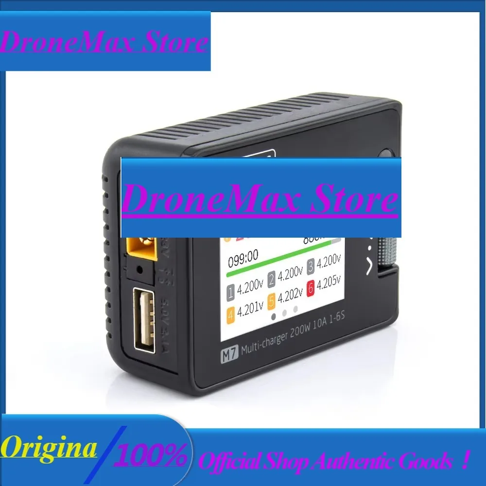 DroMaToolkitRC M7 200W 10A Balance Charger Discharger With Voltage Servo Checker ESC Tester 1-6S Lipo Battery Charger