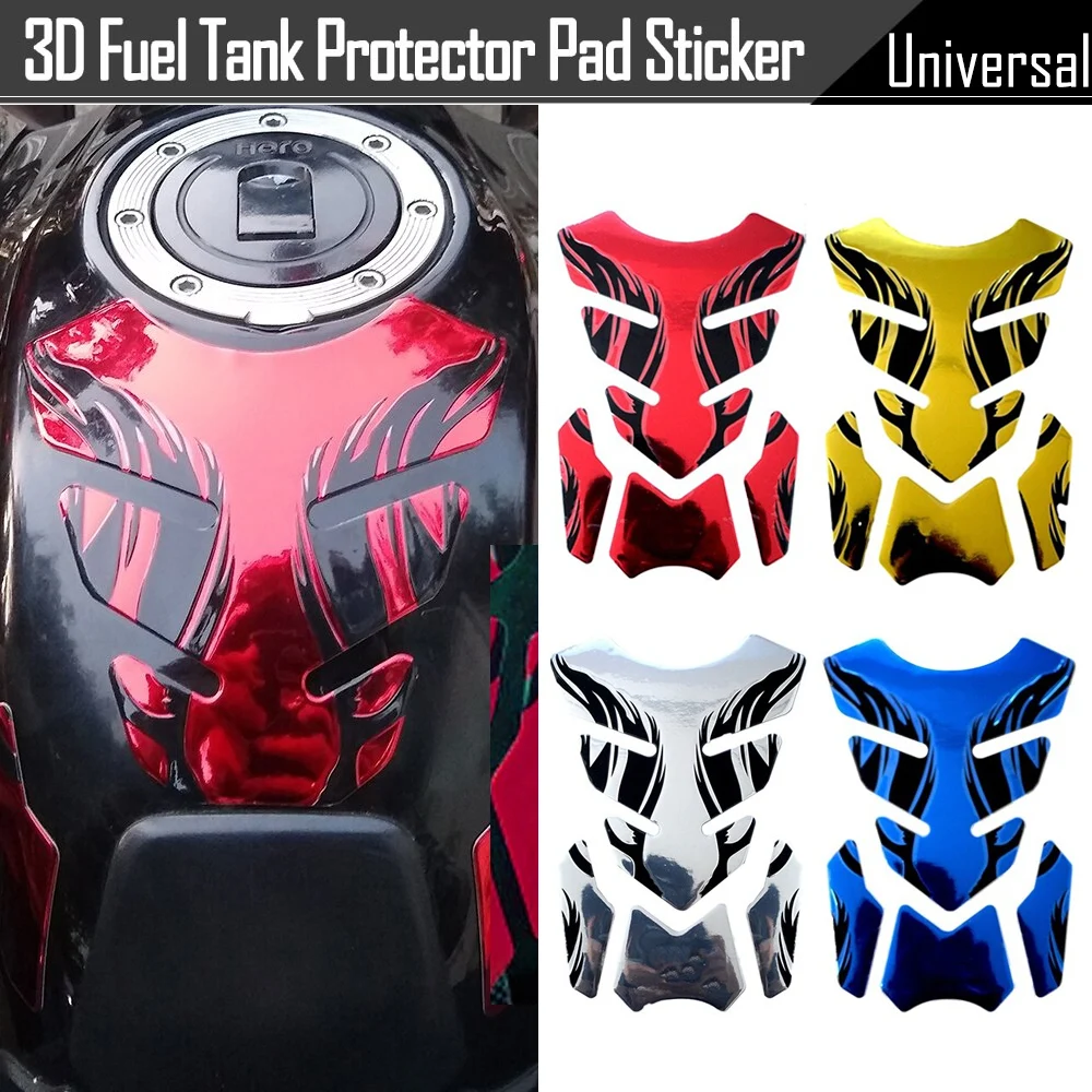 

For Honda Yamaha SUZUKI 3D Motorcycle Fuel Tank Protector Stickers Motor Bike Tankpad Decal Accessories