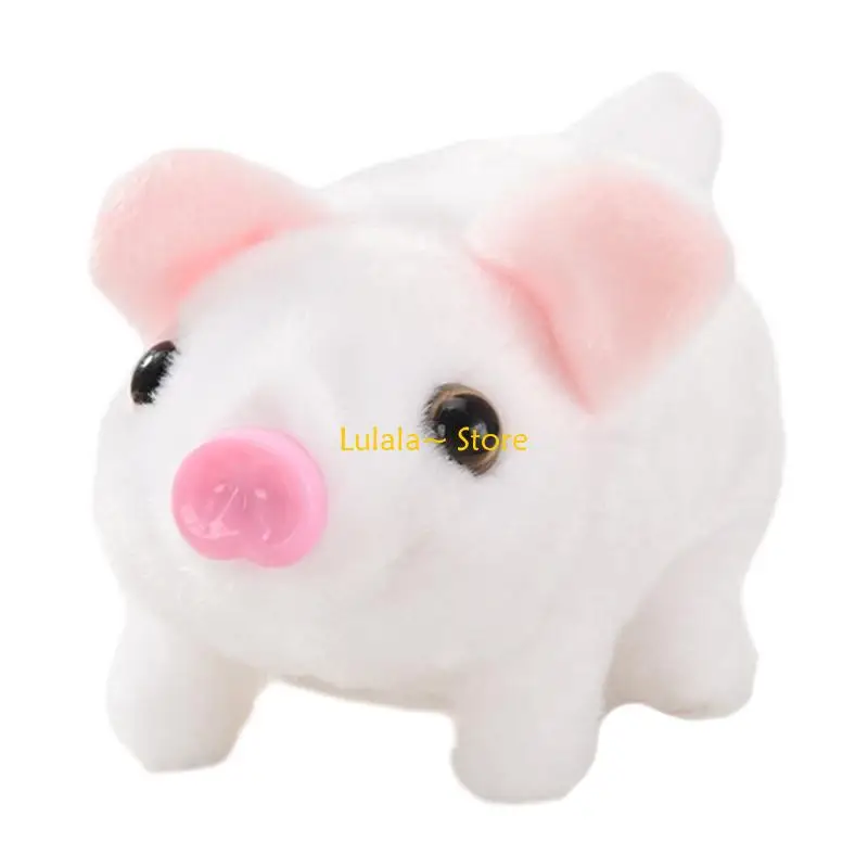 Y4QA Electronic Plush Piglet Music Toy Pleafed Animal Birthday Prezent dla małych dzieci