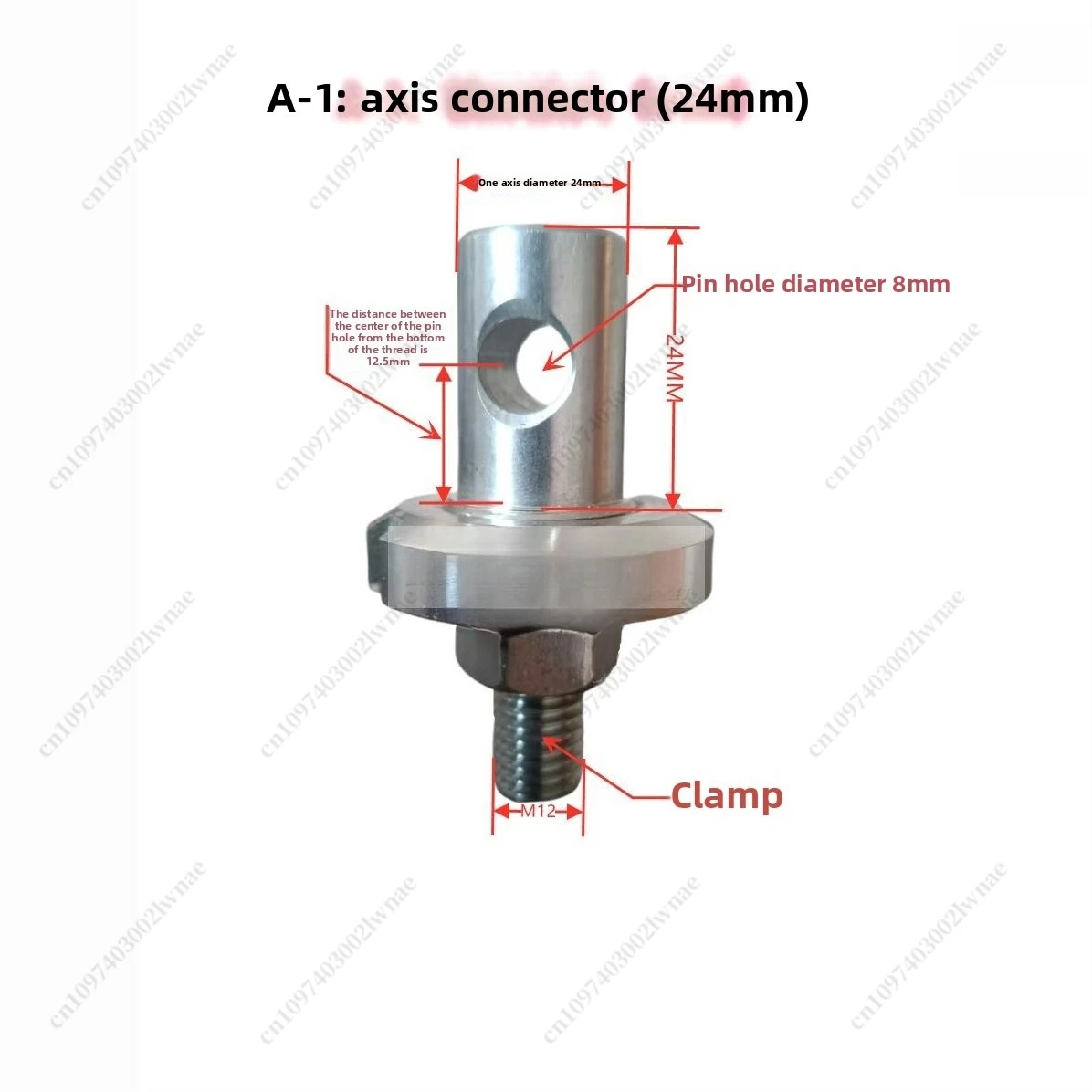 Tensile Machine Shaft Joint, Stainless Steel, Suitable for Conventional Small Clamps, Diameter 20mm 30mm,Tensile Machine Adapter