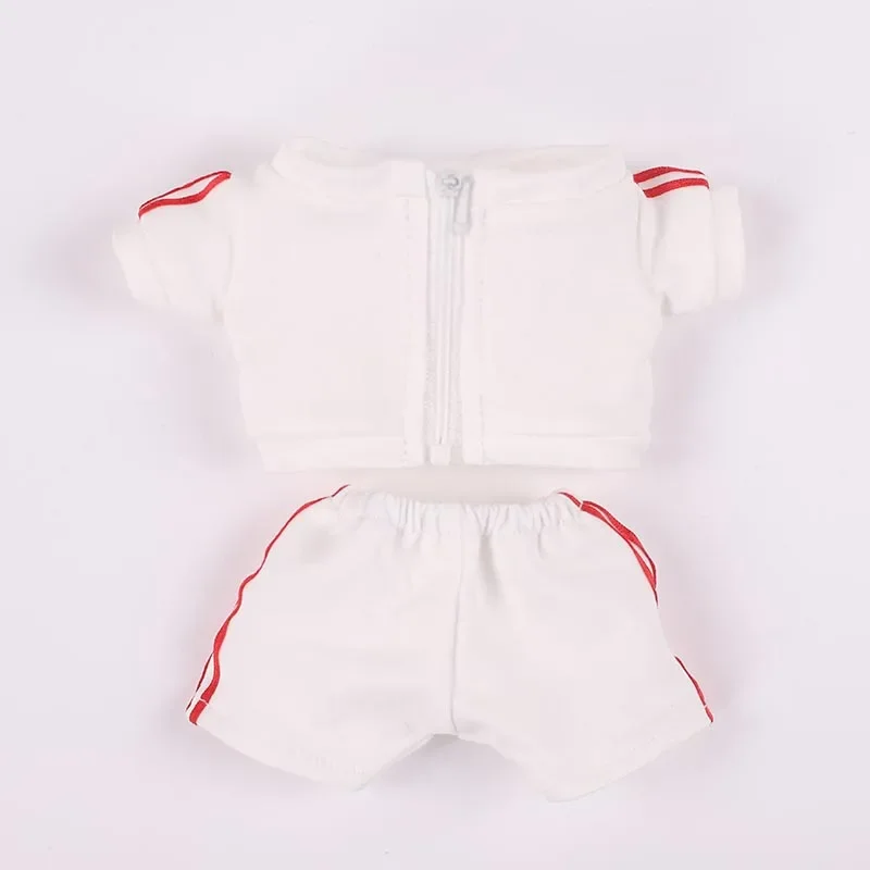 Fashion 20CM Doll Sportswear Mini Sports Suit Dolls Clothes Topcoat Trousers Cotton Stuffed DIY Accessories Photo Props Gift