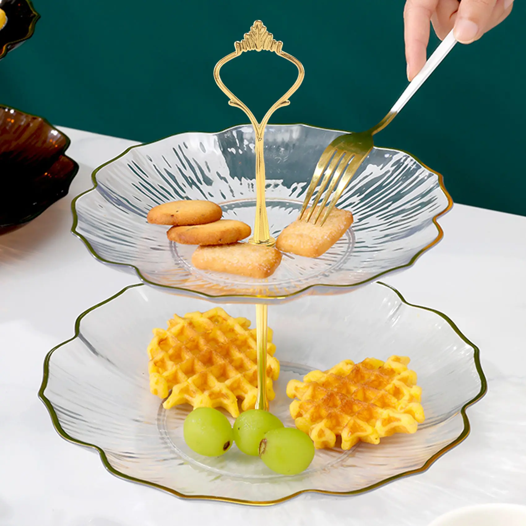 Hot Selling-6 Set Tray Hardware For Cake Stand 3 Tier Cake Stand Fitting Hardware Holder For Wedding And Party Serving Tray,6 Se